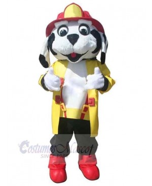 Cute Professional Fire Dog Mascot Costume Animal