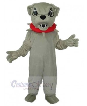 Angry Gray Dog Mascot Costume Animal