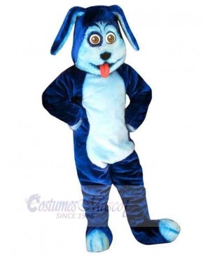 Super Cute Blue Dog Mascot Costume Animal