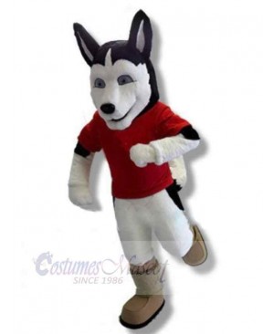Racing Husky Dog Mascot Costume Animal