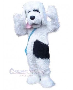 Funny Plush White Dog Mascot Costume Animal