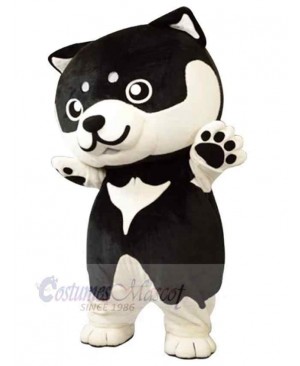 Baby White and Black Dog Mascot Costume Animal