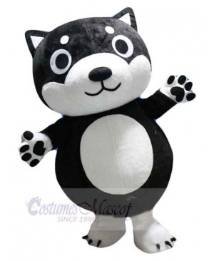 Cartoon Lovely Black Dog Mascot Costume Animal