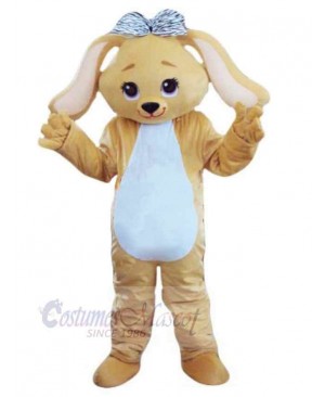 Yellow Puppy Dog Mascot Costume Animal Fancy Dress
