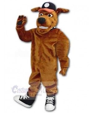 Brown Plush Dog Professional Muttnik Mascot Costume Animal Adult