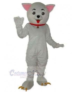 Small White Dog Mascot Costume Animal