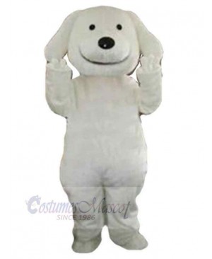 White Puppy Dog Mascot Costume Animal Fancy Dress