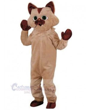 Funny Brown Cat Mascot Costume Animal Halloween