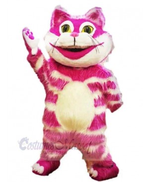 Funny Pink Cheshire Cat Mascot Costume Animal