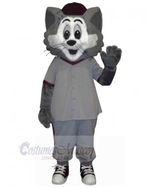 Funny Grey and White Cat Mascot Costume Animal