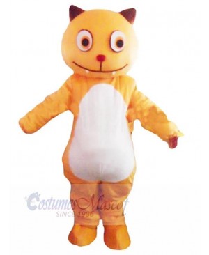 Funny Orange Cartoon Cat Mascot Costume Animal