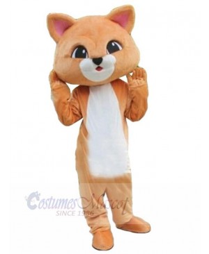 High Quality Cute Orange Cat Mascot Costume Animal
