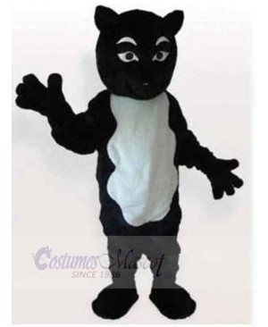 Funny Black and White Cat Suit Mascot Costume Animal