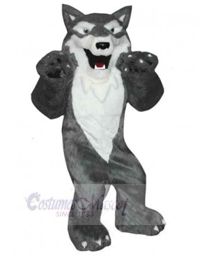 Strong Fierce Wolf Mascot Costume Animal Adult