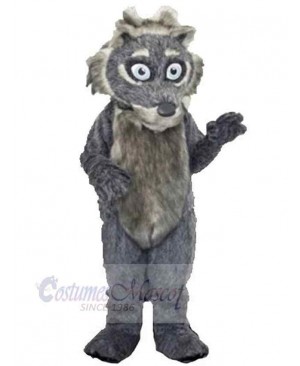 Funny Wolf Mascot Costume Animal Adult with Gray Belly