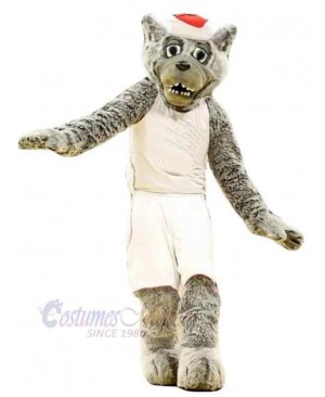 Professional Gray Wolf Mascot Costume Animal