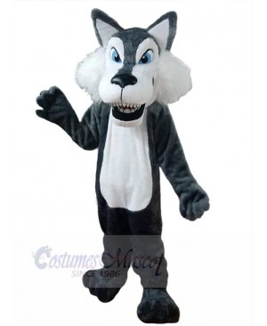 Lovely Gray Wolf Adult Mascot Costume Animal