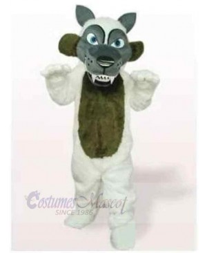 Gray Brown And White Wolf Mascot Costume Animal