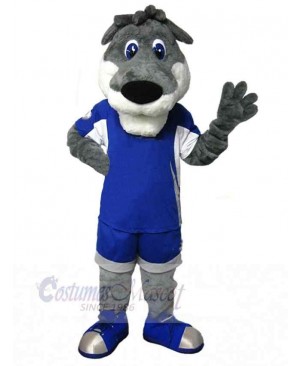Adorkable Gray Wolf Mascot Costume Animal