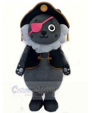 Pirate Gray Wolf Baby Mascot Costume Animal