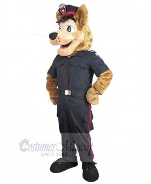 Professional Police Wolf Mascot Costume Animal