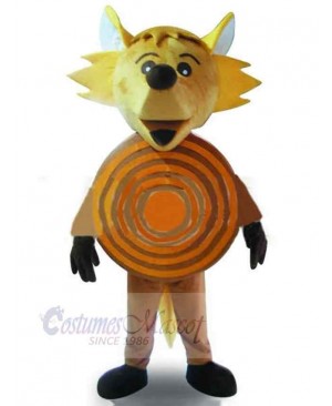 Yellow Wolf Fancy Dress Mascot Costume Animal