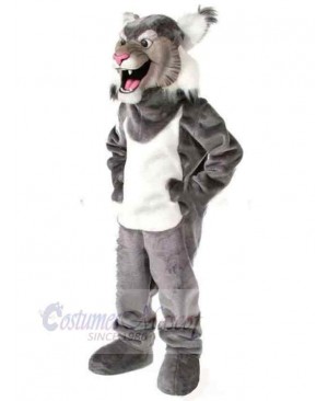 Roaring Gray Wolf Mascot Costume Animal Adult