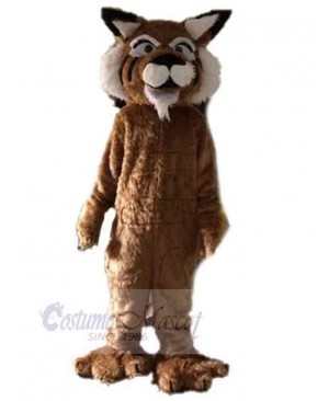 Brown Long Hair Tiger Mascot Costume Animal