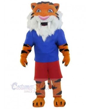 Sharp Teeth Tiger Mascot Costume Animal