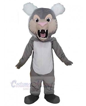Ferocious Gray Tiger Mascot Costume Animal