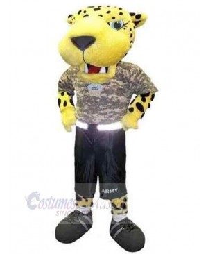 Tiger Armed Soldier Mascot Costume Animal