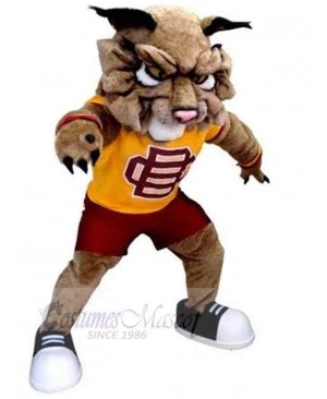 Fierce Brown Tiger Mascot Costume Animal Adult