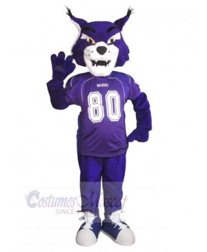 Capable Purple Tiger Mascot Costume Animal