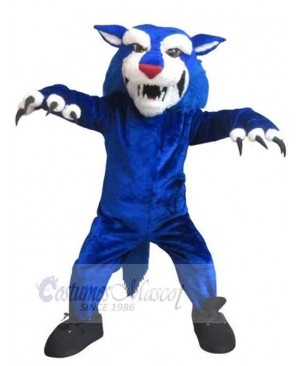 Sharp Paws Blue Tiger Mascot Costume Animal