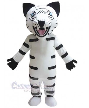 Fierce White Tiger Mascot Costume Animal Adult