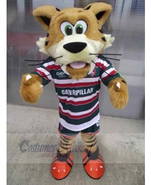 Tiger in Sportswear Mascot Costume Animal Adult