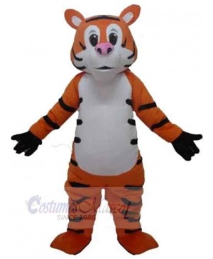 Pink Nose Tiger Mascot Costume Animal