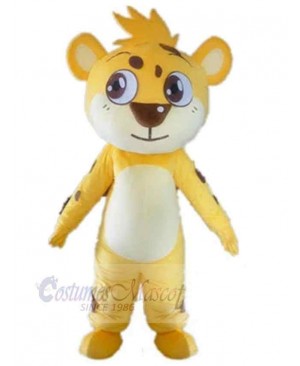 Small Yellow Tiger Mascot Costume Animal