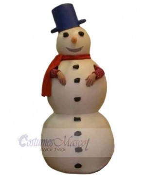 Giant Snowman Mascot Costume Cartoon