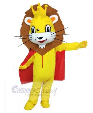 Happy King Lion Mascot Costume Animal