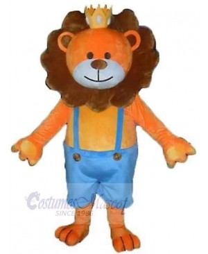 Orange King Lion Mascot Costume Animal