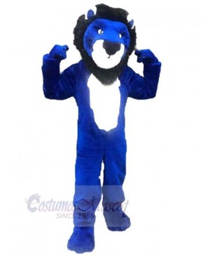 College Blue Lion Mascot Costume Animal