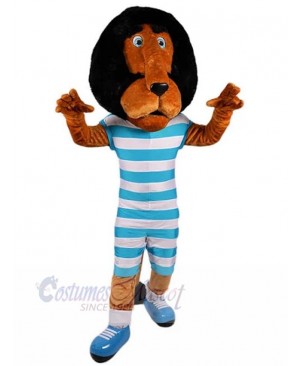 Big Head Brown Lion Mascot Costume Animal