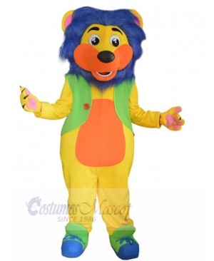 Colorful Lion Mascot Costume Animal