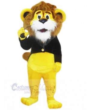 Cute Yellow Lion Mascot Costume Animal