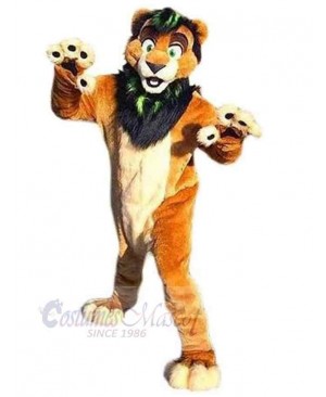 Green Eyes Lion Mascot Costume Animal