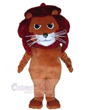 Angry Brown Lion Mascot Costume Animal