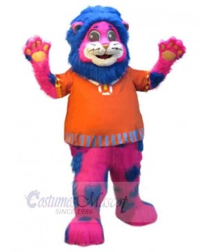 Colorful Fat Lion Mascot Costume Animal