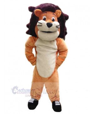 Cartoon Plush Lion Mascot Costume