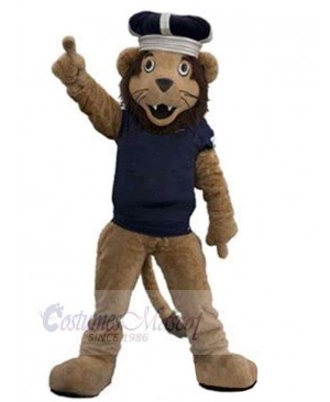 Smart Brown Lion Mascot Costume Animal